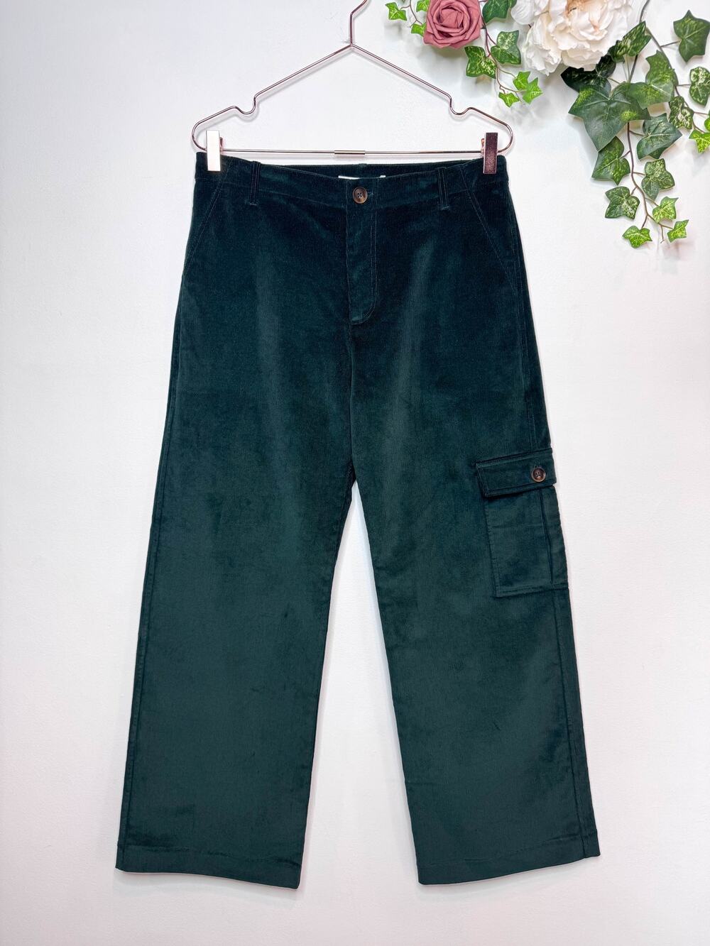 Ciro Lucia! Corduroy Abra Pant in Forest Green